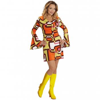 Costume da Donna Anni '70 Multicolore - Taglia XL - Widmann