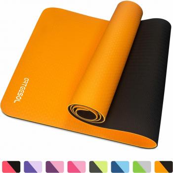 arteesol Tapis de Yoga, Fitness, épais et antidérapants, écologique, Haute densité avec civière de Yoga, pour Exercices de Pilates et au Sol