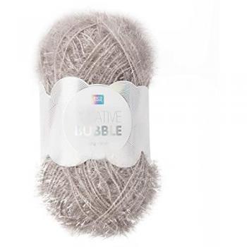 Rico Creative Bubble Garn Unicolor 011 Sølvgrå