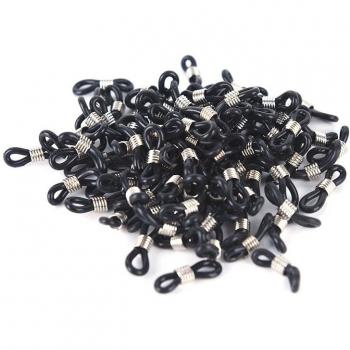 100PCS Silicone Glasses Chain with Antiskid Rubber Ring Strap and Extension Spring for DIY Eyeglasses