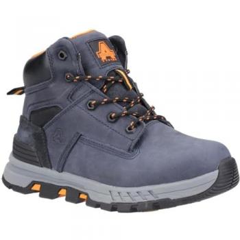 Amblers Safety Women's Lightweight Leather Navy Elena Safety Boots - Size UK 6.5
