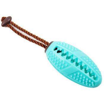 Interactive Natural Rubber Dog Chew Ball Toy for Teeth Cleaning and Play