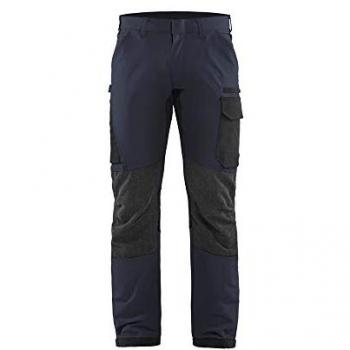 Blåkläder Arbeidsbukser 4-veis stretch, mørk marine/sort, str. D104