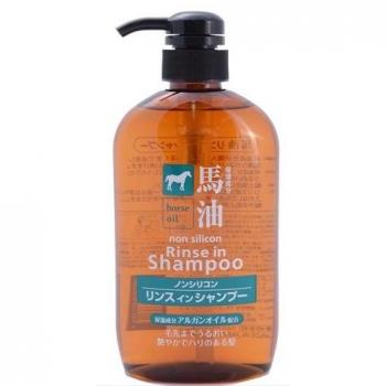 Shampoing Rinsant à l'Huile de Cheval Non Silicon - 600ml KUMANO COSME