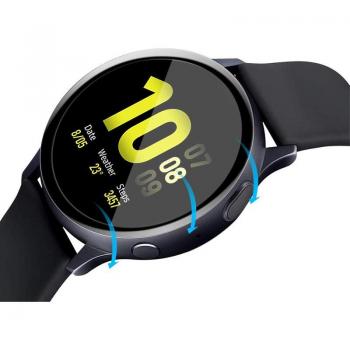 Vollbild Schutzfolie für Samsung Galaxy Watch Active 2 40mm/44mm/42mm/46mm/S3/S2 Classic 9H Anti-Kratzer Glas