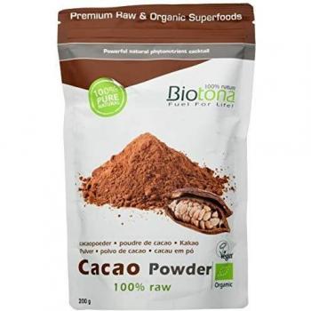 Cacau em Pó Cru Superalimento Bio 200g - Biotona