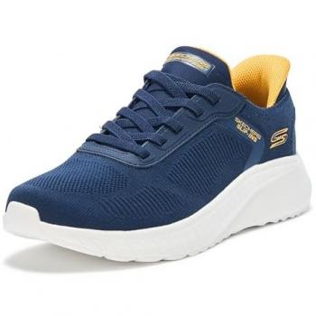 Skechers Herren Slip-On Sneaker Bobs Squad Chaos Marineblau EU 42