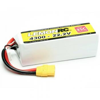 LEMONRC 22.2V 4300mAh 35C LiPo Akku Softcase XT90