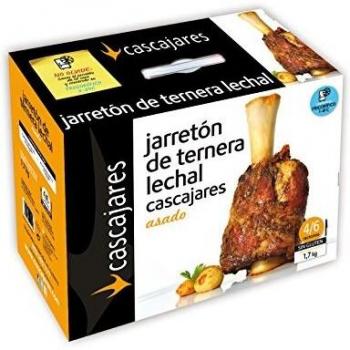 CASCAJARES - Jarretón de Ternera Lechal Asado. 1.7 kilos de Jarrete ya cocinado, listo para terminar en horno. Ideal para 3-4 personas.