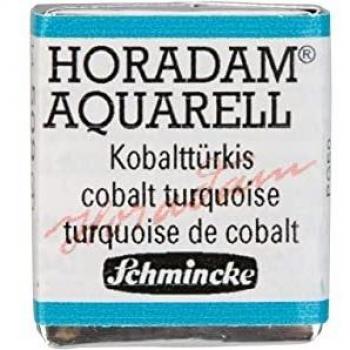 Schmincke – HORADAM® AQUARELL - feinste Künstler-Aquarellfarben, 509 Kobalttürkis, 14 509 044, 1/2 Näpfchen