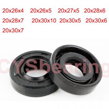 2Pc Nitrile NBR TC Oil Seal Shaft Gasket Radial Steel Ring 20x26x4 20x26x5 20x28x7 20x30x10 20x30x5 20x