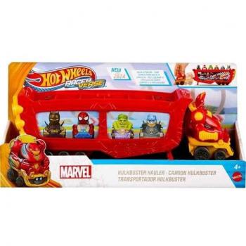 Caminhão Transporte Hulkbuster Racerverse Hot Wheels para até 10 Carros de Brinquedo