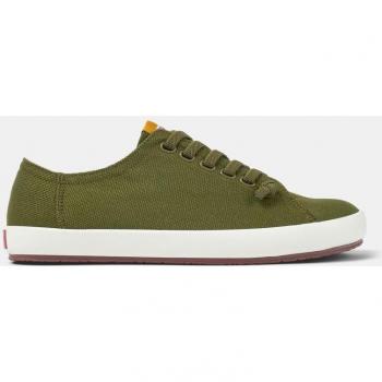 CAMPER Peu Rambla Men's Sneakers in Green, Size 40, Cotton Fabric