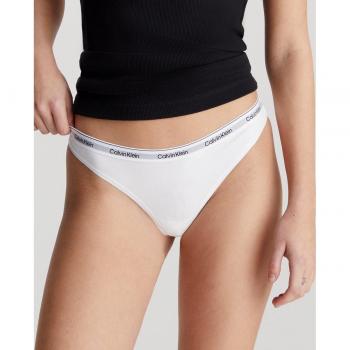 Calvin Klein Women's 3-Pack Modern Logo Low-Rise Thongs - White