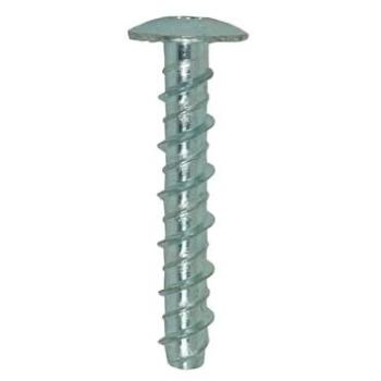 JCP Construction Products Bright Zinc Plated Pan Head Anchor Bolts - 6/8 x 30mm - Box of 100