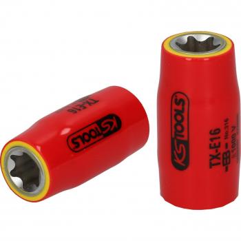 Douille Torx-E 1/2 avec isolation protectrice, E16