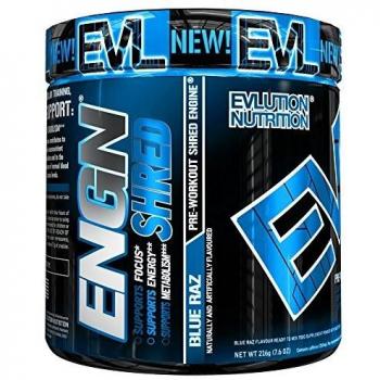 Evlution Nutrition ENGN SHRED Pre Workout Thermo Fatburner Pulver, Energie, Gewichtsverlust, 30 Portionen