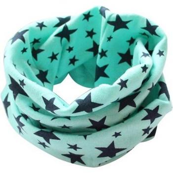 Warm Cotton Kids' Winter Scarf Set with Printed Pattern and Comfortable Head Wrap