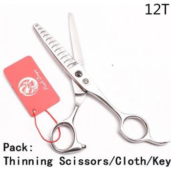 Purple Dragon 6 JP 440C Hairdresser's Thinning Scissors - 35%-50% Thinning Rate, Z2004