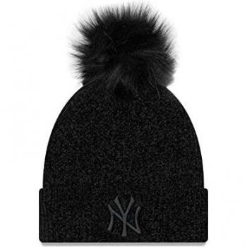 New Era Yankees Chenille Bommelmütze Schwarz Einheitsgröße