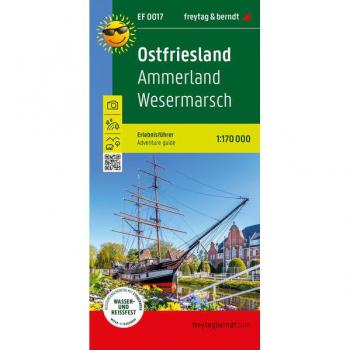 Ostfriesland Ammerland Wesermarsch Adventure Guide Map 1:170,000 with Tourist Information