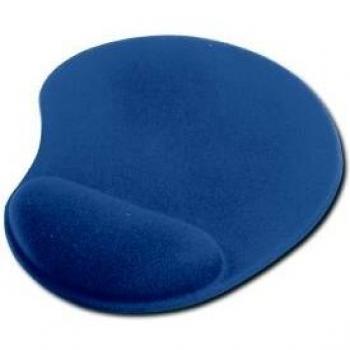 ednet 64218, Mauspad mit Handballenauflage, Polyester + PU + PU Gel, 225 x 180 x 3 mm, Farbe: blau