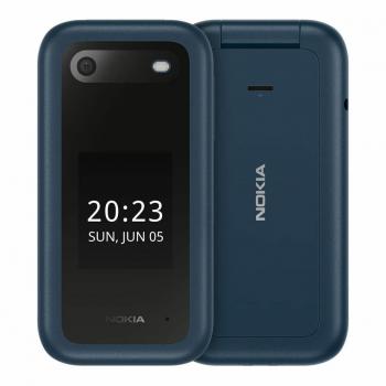 Nokia 2660 Flip Blau, Tastenhandy, 2.8, TFT LCD, Dual SIM, 0.128 GB Speicher, 0.3 MP Kamera, 1450 mAh Akku