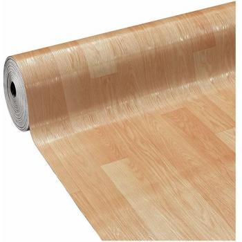 Revêtement de Sol PVC Sur Mesure H100 cm Flexible et Durable - Bois Naturel