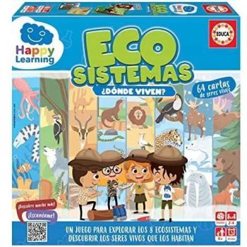 Educa - Ecosistemas Happy Learning | Juego de Mesa para Explorar los 8 ecosistemas y descubir los Seres