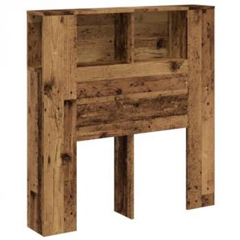 vidaXL Headboard Cabinet Old Wood 100x19x104.5 cm Engineered Wood