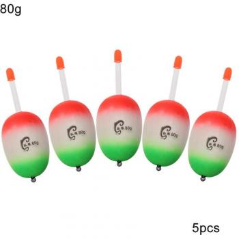 5Pcs EVA Luminous Hard Tail Belly Float Fishing Accessories (10/15/20/30/40/50/80/90/100g)