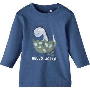 Camiseta de manga larga Name It Tocon en color Azul Bijou