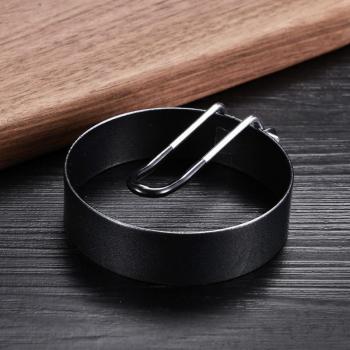Stainless Steel Non-Stick Egg Frying Rings with Handle - Perfect Circle Omelette and Pancake Mould