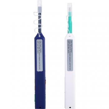 One-Click Universal Fiber Optic Cleaner Tool for LC/SC/FC/ST Connectors - 1.25mm & 2.5mm Cleaning Pen, 800 Uses