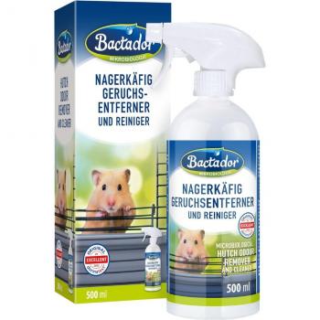 Bactador - Limpiador y eliminador de olores para jaulas de roedores - 500 ml