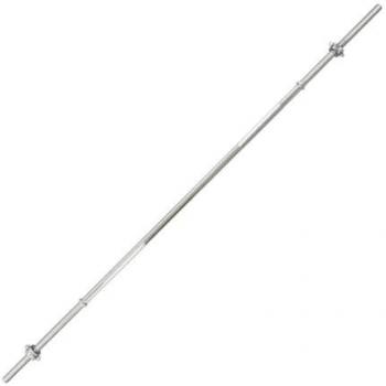 Barra Bilanciere Antiscivolo 120 Cm in Acciaio Cromato per Palestra Fitness