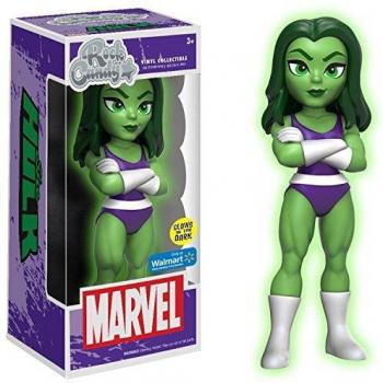 Funko - Figurine Marvel - She Hulk Glow In The Dark Exclu Rock Candy 15cm - 0889698126717