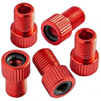 5PCS Brass Bicycle Valve Adapters - Presta to Schrader Converter for Bike Tires