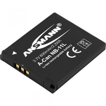 ANSMANN Li-Ion Akku A-Can NB 11 L 3 7V / Typ 600mAh / Leistungsstarke Akkubatterie für Foto Digitalkameras - der perfekte Ersatzakku für Canon Digicam uvm.