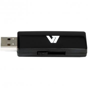 V7 VU24GAR-BLK-2E 4GB USB 2.0 USB Stick - Black