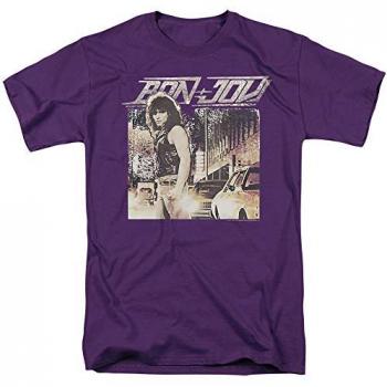 Bon Jovi Runaway Jon Purple Unisex T-Shirt, Small