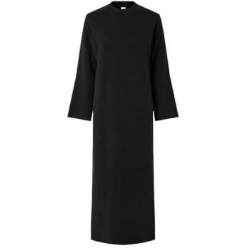 YAS Langarm-Strickkleid 'YASELMA' Schwarz S