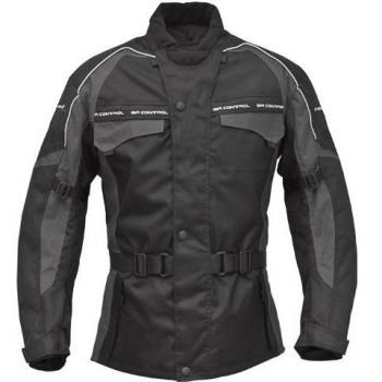 ROLEFF Reno Motorradjacke XL, schwarz/grau, mit Protektoren und Belüftung