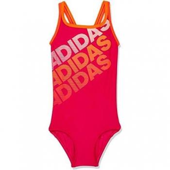 adidas Mädchen Sport Badeanzug Youth girls suit lineage real magenta, Größe:128