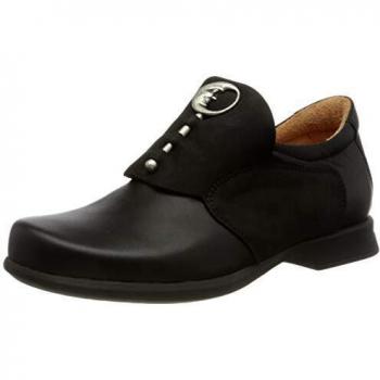 Slipper en cuir noir pour femmes Think! PENSA DA 03, taille 38, confort classique