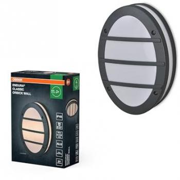 Applique d'extérieur OSRAM ENDURA CLASSIC ORBICK, gris foncé, IP65, E27, aluminium, installation facile et rapide