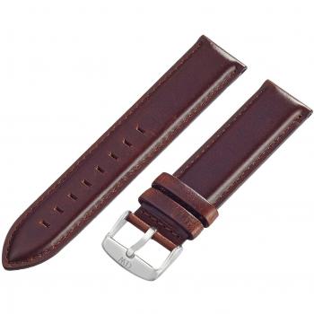 Daniel Wellington XL Leather Strap St Mawes 20mm Silver