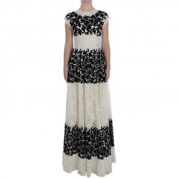 Floral Kant Ricamo Lange Ball Maxi Jurk