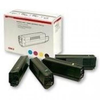 Oki C8600/C8800 Tonersæt (CMYK) - Standardkapacitet 6.000 sider - 4 stk