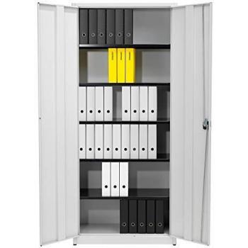 mauser Armoire universelle extra-haute - h x l x p 2200 x 950 x 500 mm - gris clair